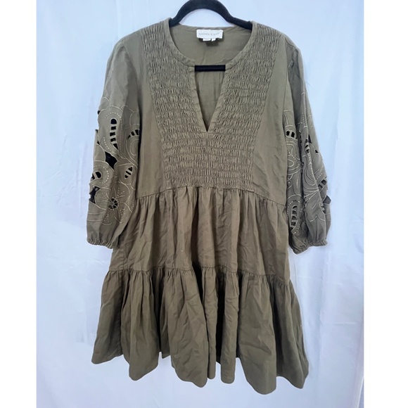 Sachin & Babi Women's Green Kendall Dress | Sz L - Picture 5 of 10